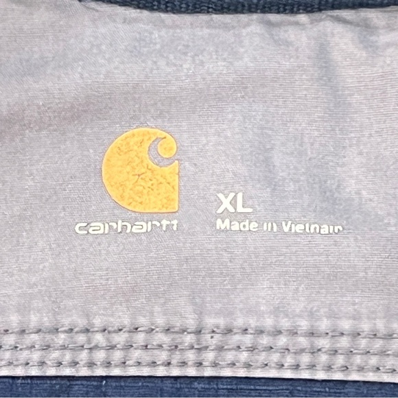 Carhartt Navy Blue Ripstop Zip Front Jacket - Men’s Size XL - Picture 5 of 6